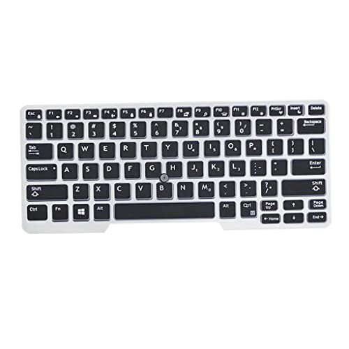 Protector de teclado suave de silicona universal negro para cuidar su ordenador portátil