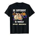 Photo Gallery sii diverso essere te consapevolezza autismo design carino bradipo maglietta Photo Gallery sii diverso essere te consapevolezza autismo design carino bradipo maglietta