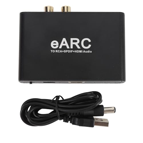 Extractor de Audio HDMI ARC de 192 KHz, EARC, Extractor de Audio ARC HDMI 2.1, Convertidor DAC HiFi de 24 Bits y 192 KHz a óptico, Conector de 3,5 Mm, Adaptador de Sonido de TV