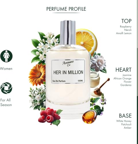 Image of Her in Million | Luxury Women Eau De Parfum | White Floral Sweet Honey | Perfume Spray for Women | Long Lasting Fragrance | Luxury Gift for Woman | 100 ml