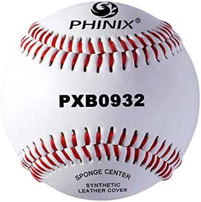 PHINIX Soft Cushioned Safety Baseball (9 inch, One Dozen)