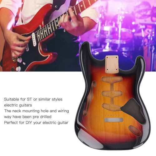 Corpo Della Chitarra Elettrica Immagine Stock - Immagine di trapunta, mogano: 1417029