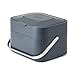 Joseph Joseph Intelligent Waste Compost Bin Food Waste Caddy with Odor Filter and Ventilation, 1 gallon / 4 liters, Graphite