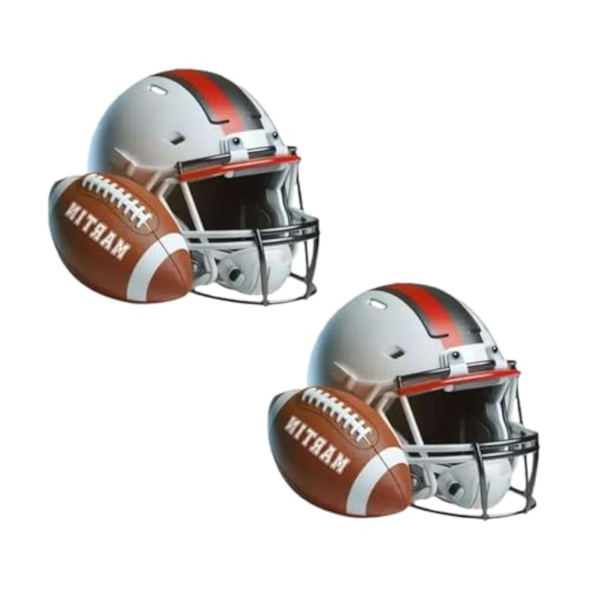 2 Pieces Christmas Rugby Ornament Creative Pendant