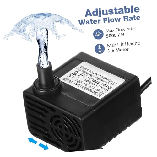 Pompe à eau submersible DC pour vider un aquarium ou animer un bassin - 3