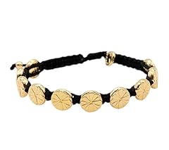 Black/Goldtone Flower Beads