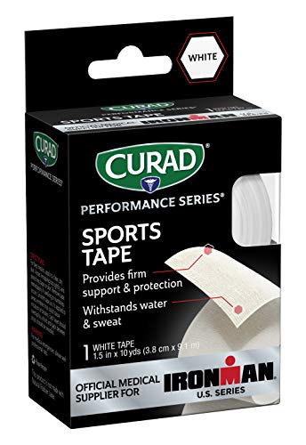 CURAD Performance Series Ironman Sports Tape, White, 1.5