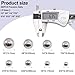 Taiss 490PCS Precision Balls 8 Sizes,Bicycle Bearing Balls 1/2