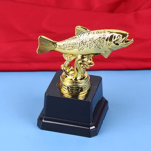 Gadpiparty Troféu de peixe com 3 peças troféus de pesca para crianças troféu de pesca medalhas prêmi