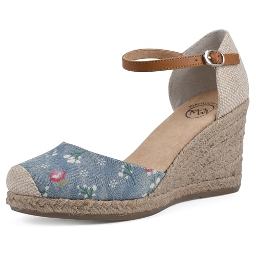 Image of WHITE MOUNTAIN Women's Mamba Espadrille Wedge Sandal