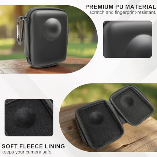 Image of M.G.R.J Portable Carrying Case Cover for DJI Osmo 360 Action Camera (Hard|EVA|Black)