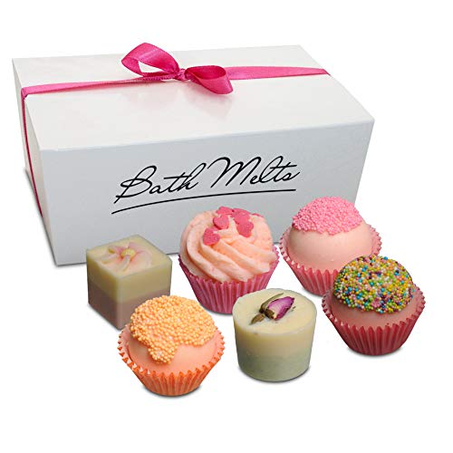 BRUBAKER 6 Handmade Thank You Bath Melts Gift Set - All Natural Vegan, Organic Shea Butter, Cocoa Butter and Olive Oil Moisturize Dry Skin