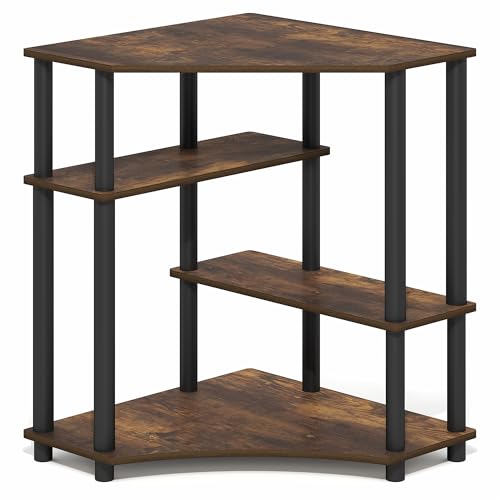Furinno Turn-N-Tube Toolless Corner Desk, Gaming Desk, Amber Pine - image 7