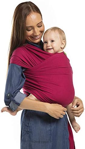 Boba Baby Wrap Carrier, Sangria - The Original Child and Newborn Sling, Perfect for Infants and Babies Up to 35 lbs (0 - 36 months)
