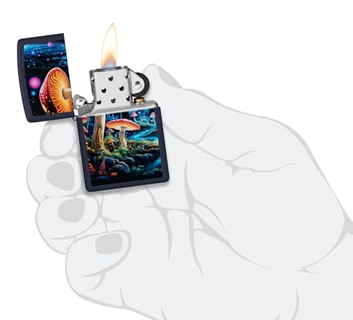 Encendedor de bolsillo Zippo Navy Negro Mate miniatura 5