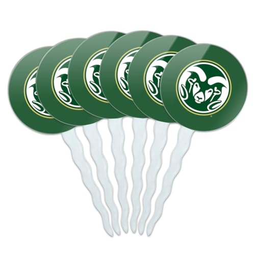 Colorado State Primary Logo Cupcake Picks Toppers Decoration Set of 6