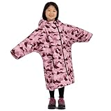 Trespass Kids Havelock Waterproof Changing Robe - Cherry Camo - 5-9Y - Image 3