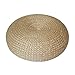 Naturalna słoma Pufa Poduszka Osmańska Okrągłe Siedzenia Podłogowe do Medytacji i Zen Rustic Home Decor Tatami Mini stolec 669 cal (Color : A, Size : 40cm)