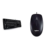 Logitech K120 Tastiera con Cavo per Windows, Layout Tedesco QWERTZ