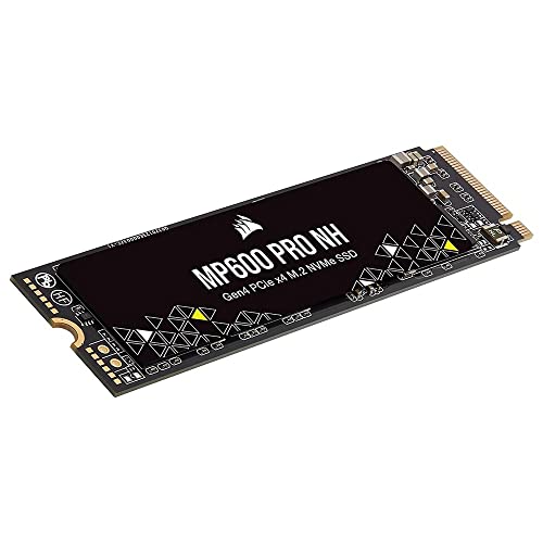 Corsair MP600, Force Series, 1TB Ultra Schnelle Gen 4 PCIe x4, NVMe M.2 SSD (Lesegeschwindigkeitenvon bis zu 4.950 MB/s sowie sequenziellen Schreibgeschwindigkeiten bis 4.250 MB/s)