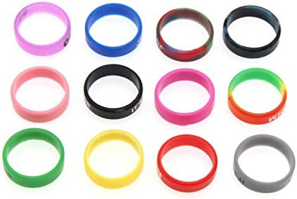 Miniatura 5 de CENGLORY 100 anillos de silicona antideslizantes bandas de silicona - diámetro de 0.866 in