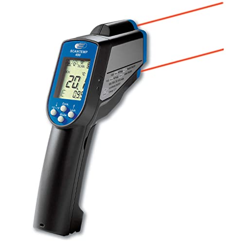 TFA Dostmann Scantemp 490 Infrared Thermometer, Non-Contact Measurement, Surface Temperature, for Professional Use