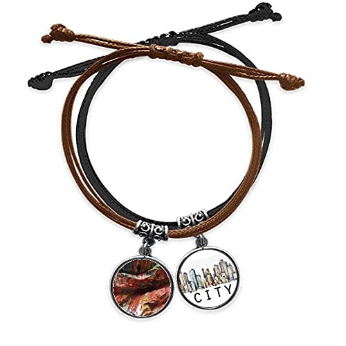 Bracelet Corde Main Chaîne Sidi : l'art de la pierre multicolore