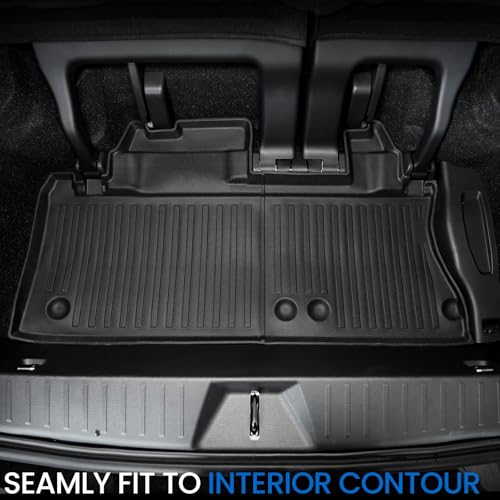 Image of Cargo Lower Mat Backrest Mats for 2021-2025 2026 Toyota Sienna, All Weather TPE Seat Back Liners Trunk Lower Well Mat Cargo Liner Accessories (Backrest Mats for 3rd-Row+Cargo Lower Mat)