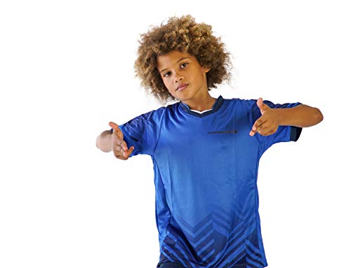 Pairformance Soccer Jerseys For Kids, Soccer Shorts Boys Girls, Soccer Uniforms For Kids Sizes 4-15(Large, Blue) #TOP1