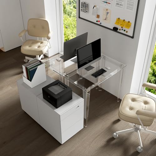 Hmyhum 01011 Small Acrylic Computer Desk thumb #6
