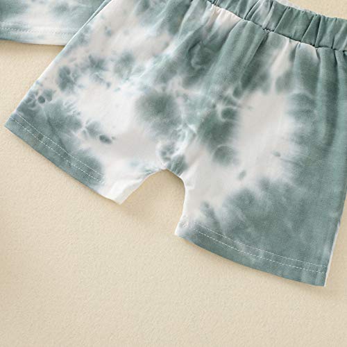 Toddler Baby Boys Outfits Tie Dye T-Shirt and Shorts Suit 2Pcs Summer Clothes Set 6
