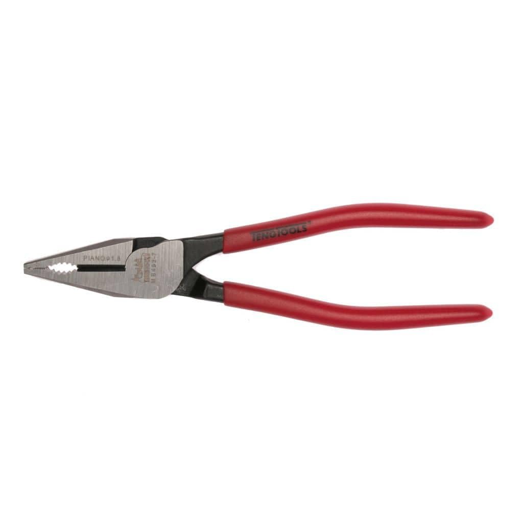 Teng Tools 7 Inch High Leverage Vinyl Dipped Handle Lineman's Pliers - MB452-7