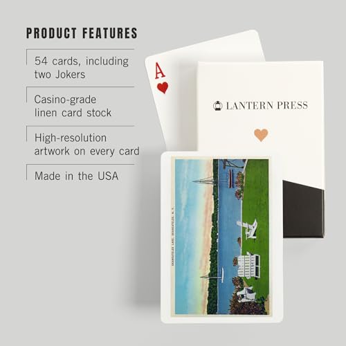 Skaneateles, New York, Baraja de 52 Cartas Póker miniatura 3