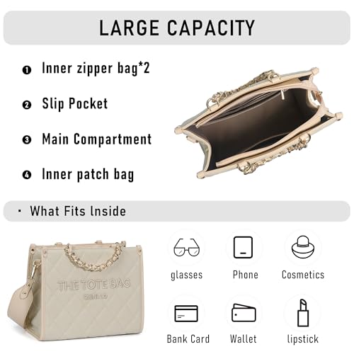 Image of Chinllo Tote Bag for Women Top Handle Satchel Purse and Handbags with Shoulder Strap