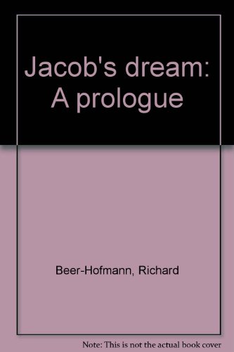 Jacob's dream: A prologue B0007EL3D2 Book Cover