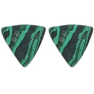 HEALLILY 2 Stks Acoustic Electric Guitar Picks Turquoise Guitar Picks Fingertip Guards Muziekinstrument Accessoires