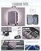 LIGHT FLIGHT Luggage Sets, 3 Piece Durable Suitcase Set with Spinner Wheels, 3 Pcs Hardside Lightweight luggage with TSA Lock, Large Checked Travel Suitcases, 20/24/28 Inch, Rose Purple