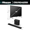 Hisense 50" 50E78QTUK PRO 144Hz QLED Smart AI TV AX3120Q, 3.1.2 CH Soundbar, 2 up-firing speakers