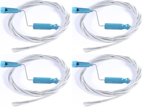 Image of DKBT Drain Unblocker Wire Tools 3M*6mm Professional Sink Unblocker Tool (Pack of 4)