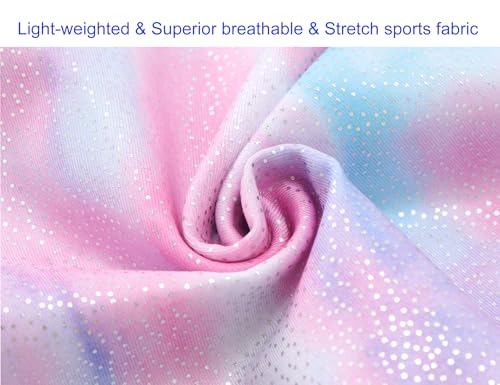 Image of Domusgo Gymnastics Leotards for Girls Sparkly One Piece Biketard Size 1-10Y