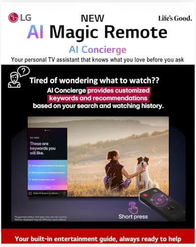 Image of LG Original AI Magic Remote Control (MR25GA) for All LG TVs: OLED, QNED, UHD, LED, LCD with AI, Pointer and Alexa Voice - Only for 2025 Models