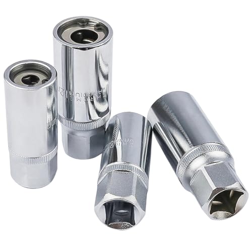 Buhdjfnke Extractor de Tornillos Dañados con Estuche Rígido. Herramienta de Taladro para Extraer Espárragos Rotos. Extractor de Tornillos de Cabeza Hueca de 6/8/10/12 Mm.