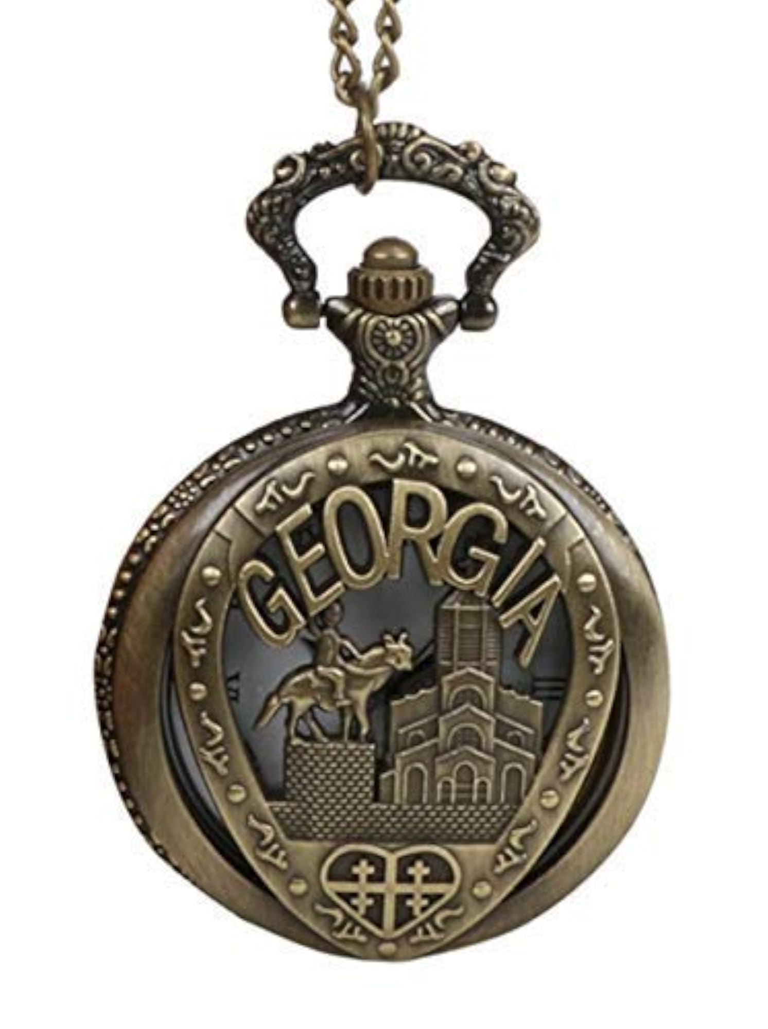 Georgia Full Hunter Pocket Watch with Chain, Gift