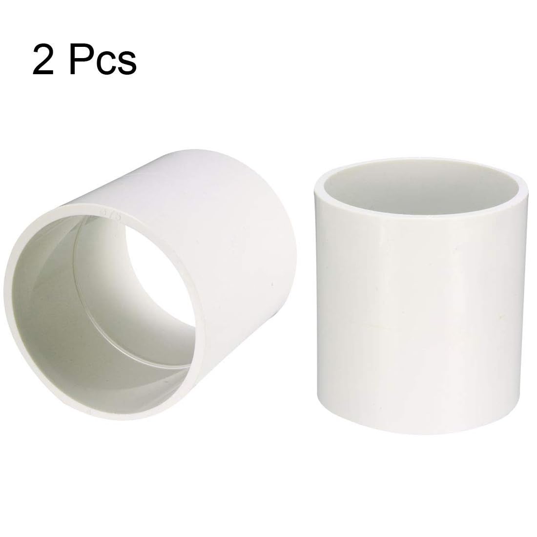 TA-VIGOR 2Pcs 75mm Straight Metric PVC Pipe Fittings, Solvent Weld Slip ...