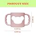 Ami.Todfo 4 Pack Silicone Baby Bottle Handles for Dr Brown Narrow & Wide Baby Bottles Hoder Easy Grip Self Feeding Universal Bottle Handle, 100% Silicone-BPA-Free Material, Blue, Pink, Green, Purple