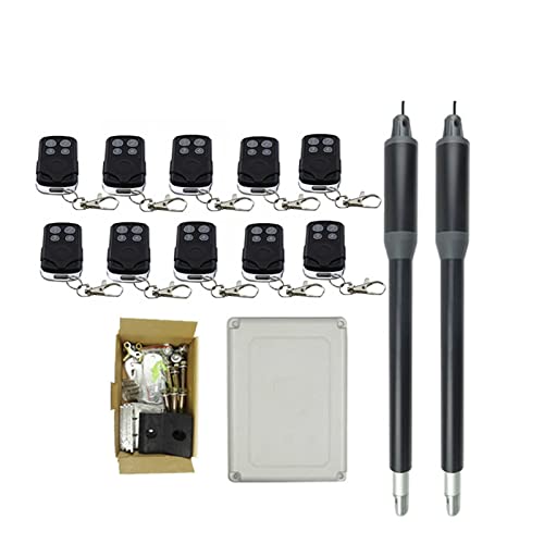 Moteur Portail, Ouvre-porte automatique à double battant, ouvre-porte électrique avec télécommande for porte industrielle et résidentielle for la sécurité à la maison/ferme/garage/entreprise ,pour por