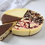 Premium Cheesecake Sampler with Original, Strawberry, Triple Chocolate and Turtle Slices| 4 Flavors in 1 Rich and Creamy 32 oz Cheesecake from the Kansas City Steak Company | Perfect for any occasion!