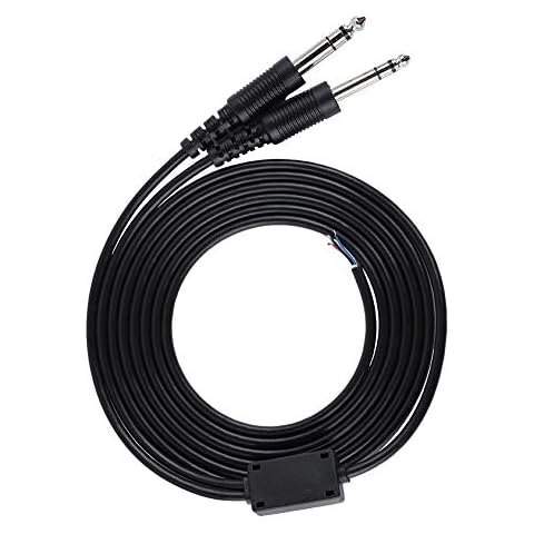 Cable de repuesto de bricolaje para auriculares de aviación con 2m de longitud Cover