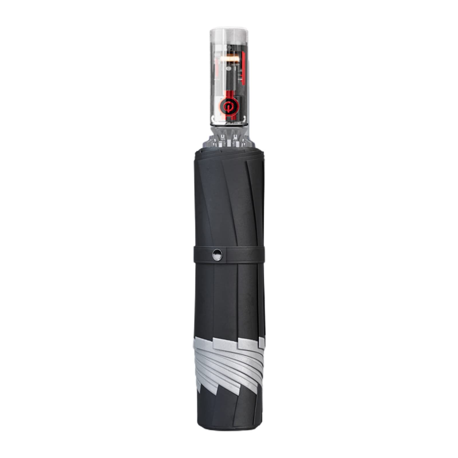 dvnFWKc Compact Umbrellas, Large reverse travel umbrella, portable automatic folding umbrella with reflective strip