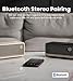 Edifier ES60 Bluetooth Speaker, Portable with Stereo Pairing, IP66 Dustproof & Waterproof 9H Playtime BT5.4 34W RMS Dual Device Connection Ambient Light for Home Party Outdoor Beach – Black